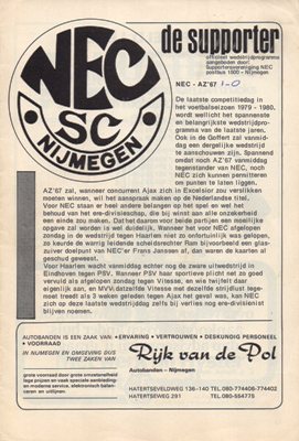 AZ Programma 11-mei-1980 NEC uit